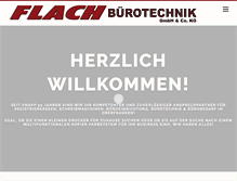 Tablet Screenshot of flach-buerotechnik.de